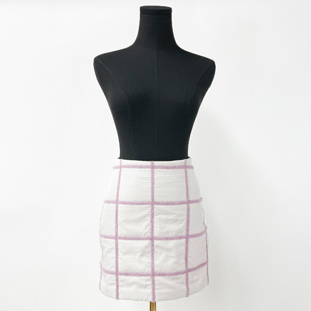NEW CONDITION 3.1 Phillip Lim fuzzy Grid skirt Angora color